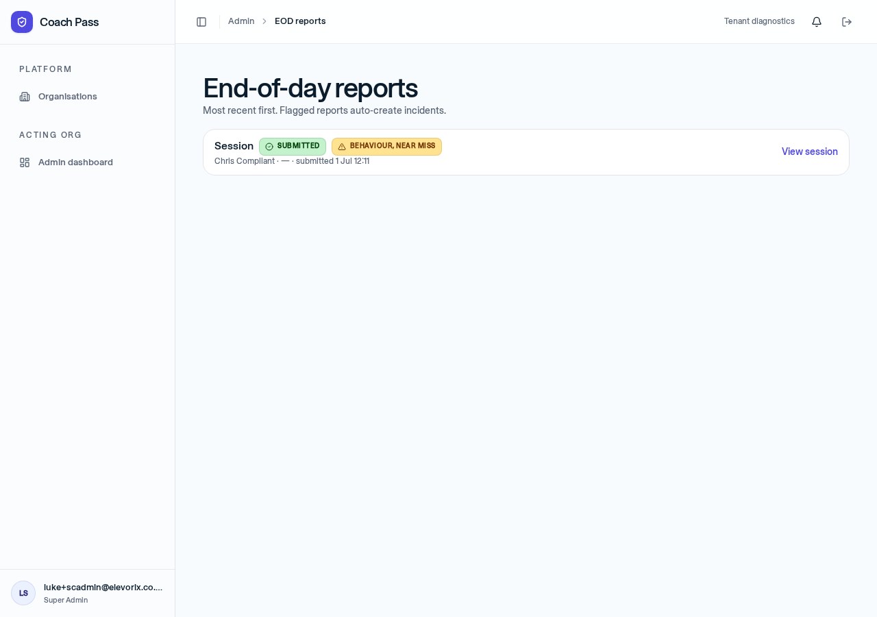 Reporting